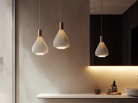 Wiszące lampy do łazienki