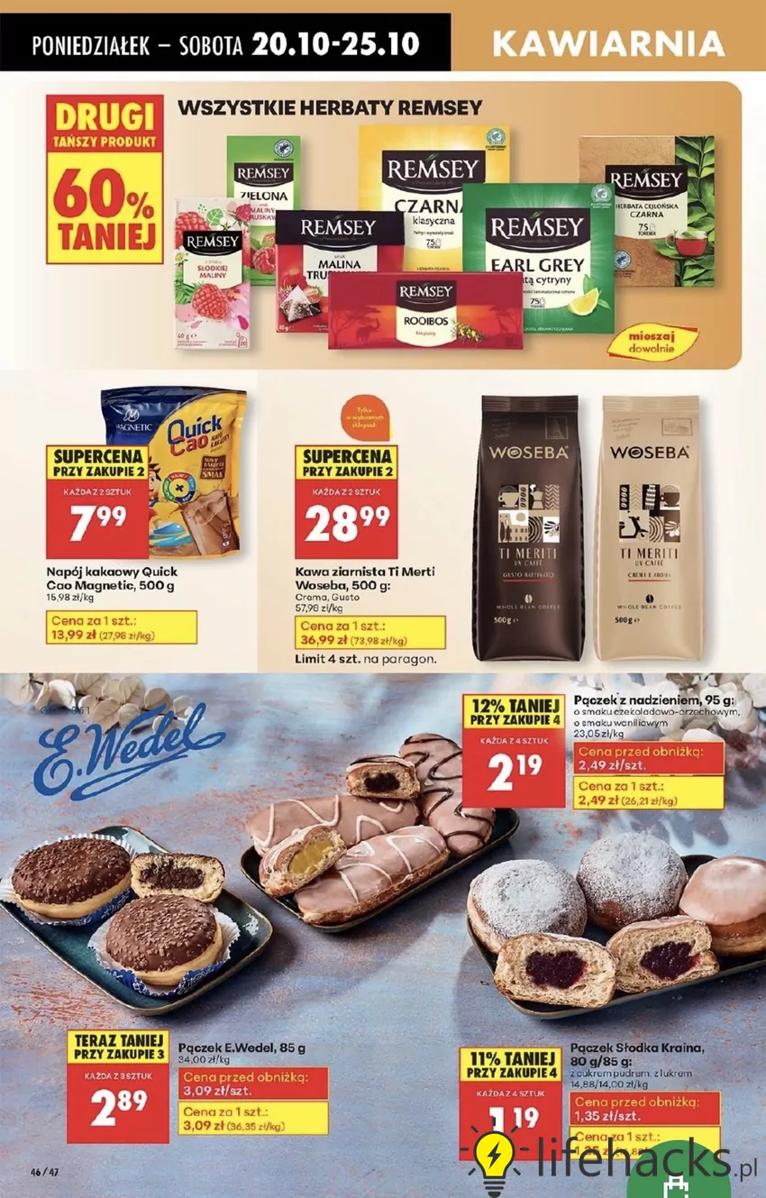 W tym tygodniu kupisz też herbaty Remsey z wysokim rabatem Promocje w Biedronce