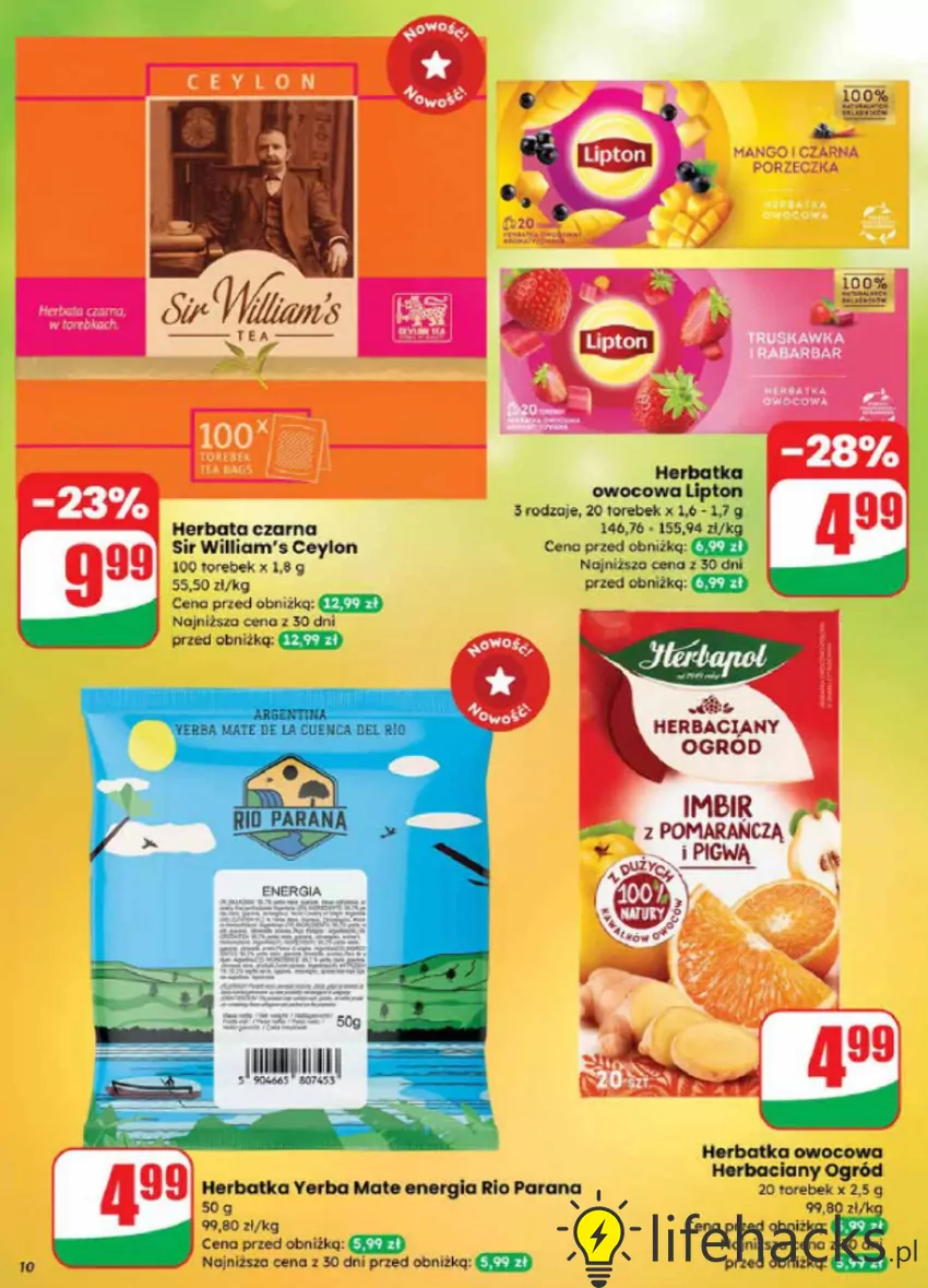 W promocji m.in. pyszne herbaty czarne i owocowe Dino - gazetka