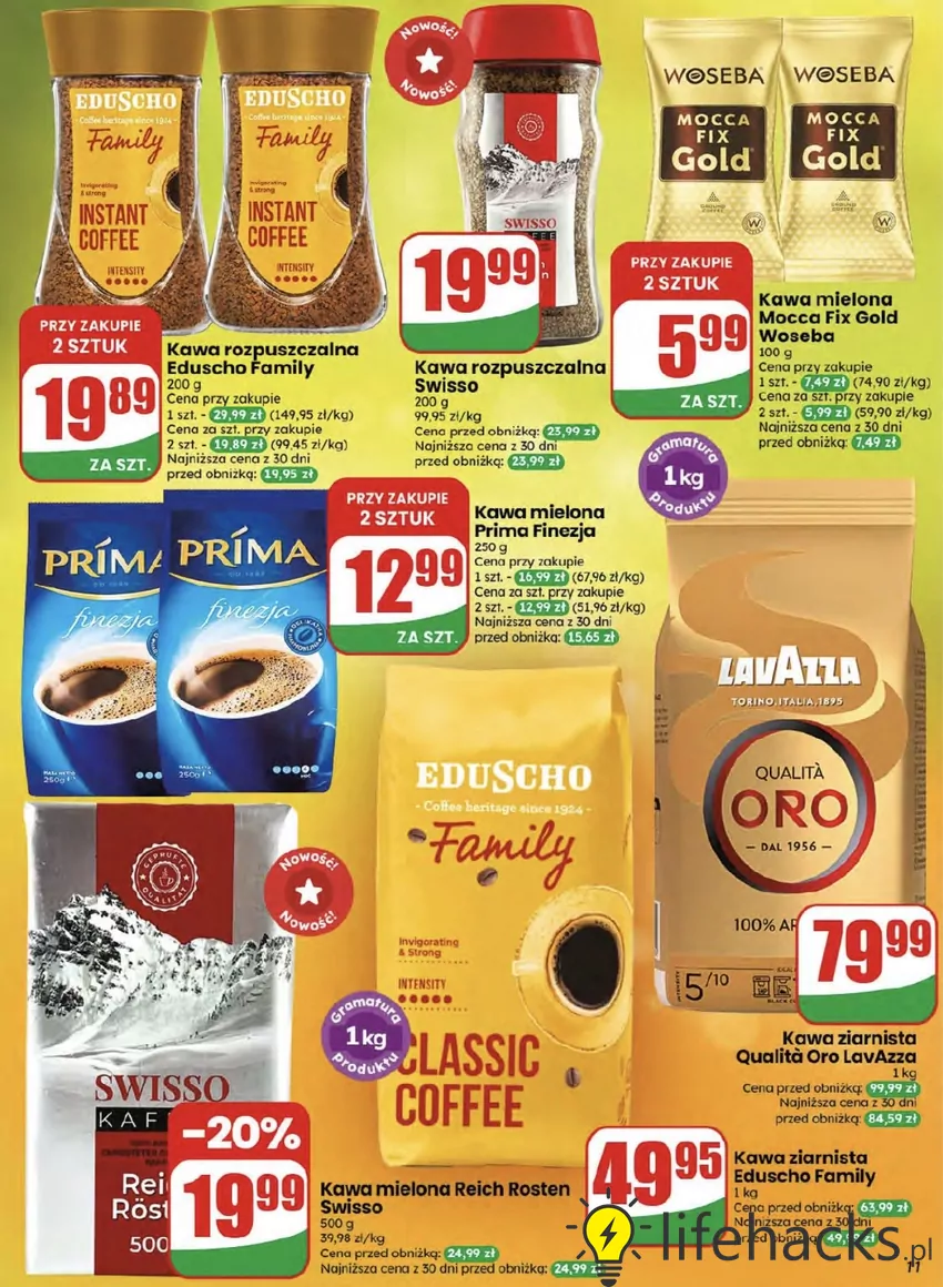 Kawa ziarnista Eduscho Family (1 kg)w super cenie w Dino do 11 sierpnia Promocje w Dino