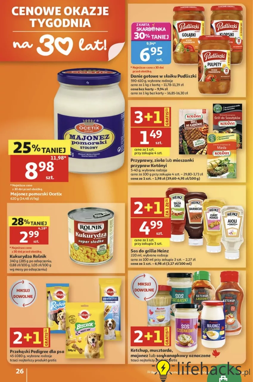 Dania gotowe w słoikach Pudliszki 30% taniej w Auchan Promocje w Auchan
