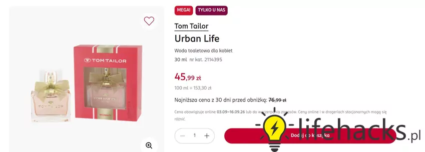 Popularna woda toaletowa dla kobiet w okazyjnej cenie Rossmann - gazetka