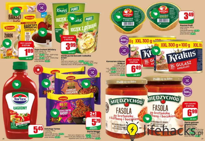 W promocji m.in. gotowe dania, ketchup i pasztet Dino - gazetka