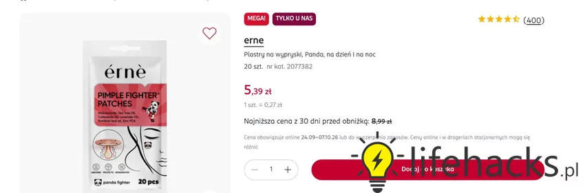 Plastry na wypryski w obniżonej cenie Rossmann - gazetka