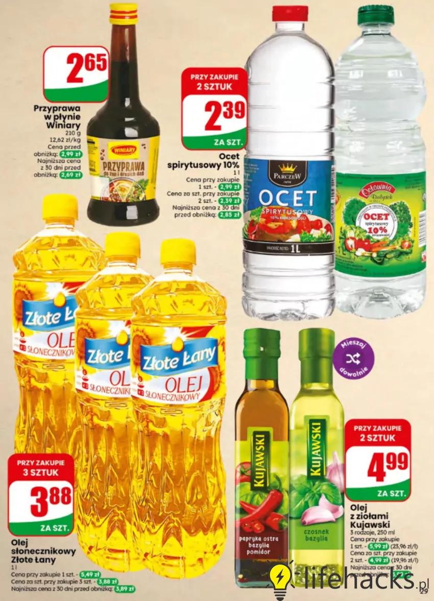 W promocji m.in. olej i ocet Dino - gazetka