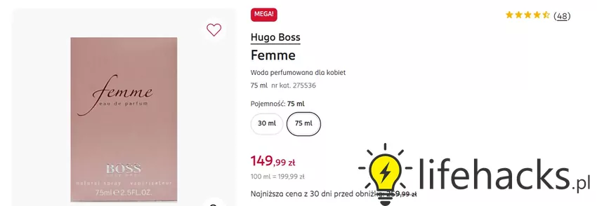 Woda perfumowana dla kobiet w mocno obniżonej cenie Rossmann - gazetka